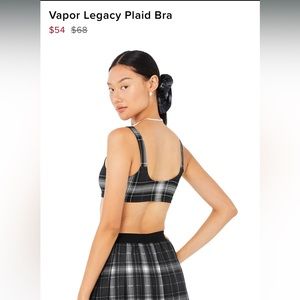 Alo Yoga Vapor Legacy Plaid Bra